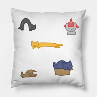 Silly Cats Sticker Pack Pillow