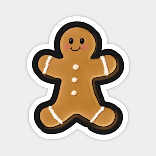 Happy Little Gingerbread Man Magnet