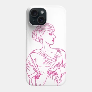 Woman in Pink Phone Case