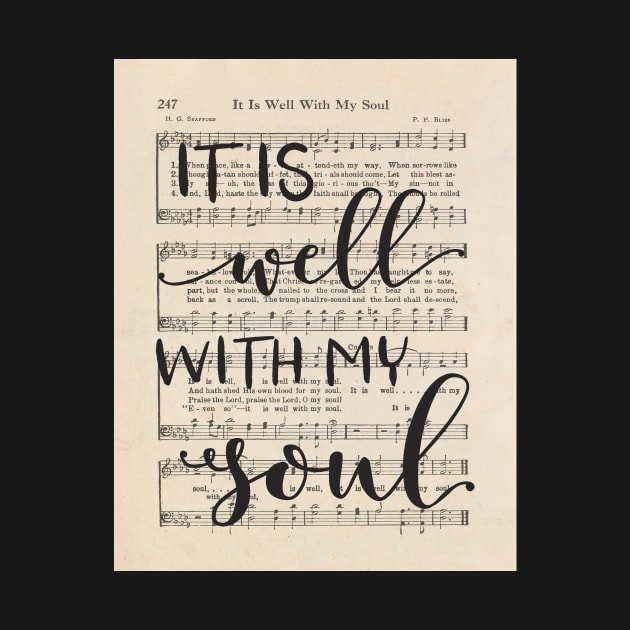 It is Well With My Soul, Vintage Hymn by DownThePath