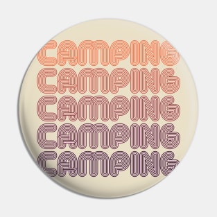 Camping Camper Gift Holiday Vacation Retro Pin