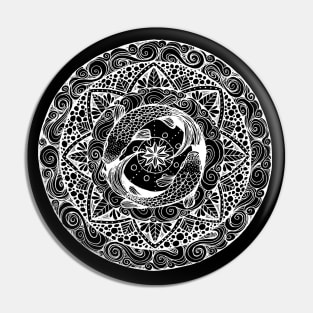 Mandala Goldfish Swimming in a Pond Pin