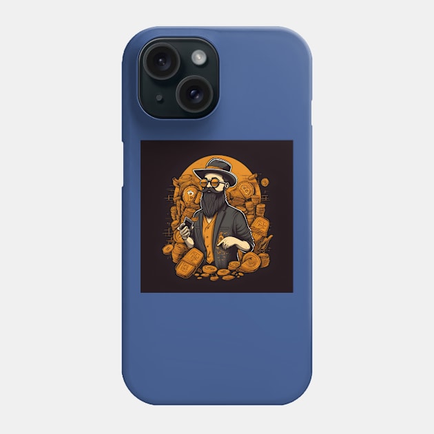 Bitcoin Millionaire Crypto Investor Phone Case by Grassroots Green