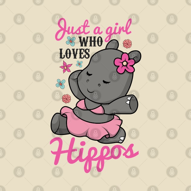 Hippo Lover Cartoon Art by USProudness