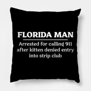 Florida Man Cat Pillow