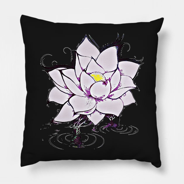 Lotus Pillow by jennifersoldner