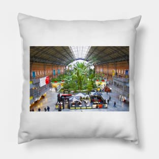 Atocha. Railway station. Madrid Pillow