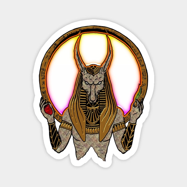 Anubis the pharaoh Magnet by Nicky2342