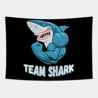 Team Shark Lover Funny Marine Biology Ocean Design Tapestry