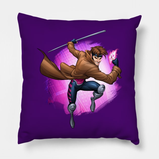 Gambit Pillow by PatrickBrownArt