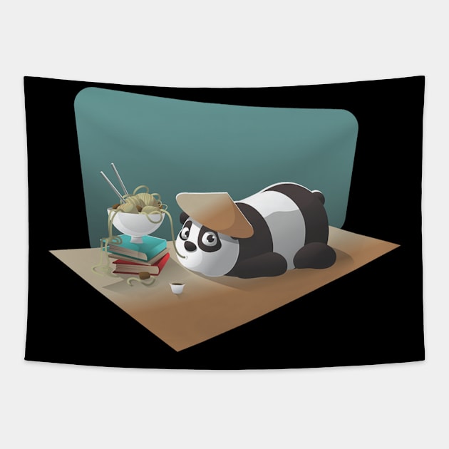 Panda Tapestry by hossamahmed