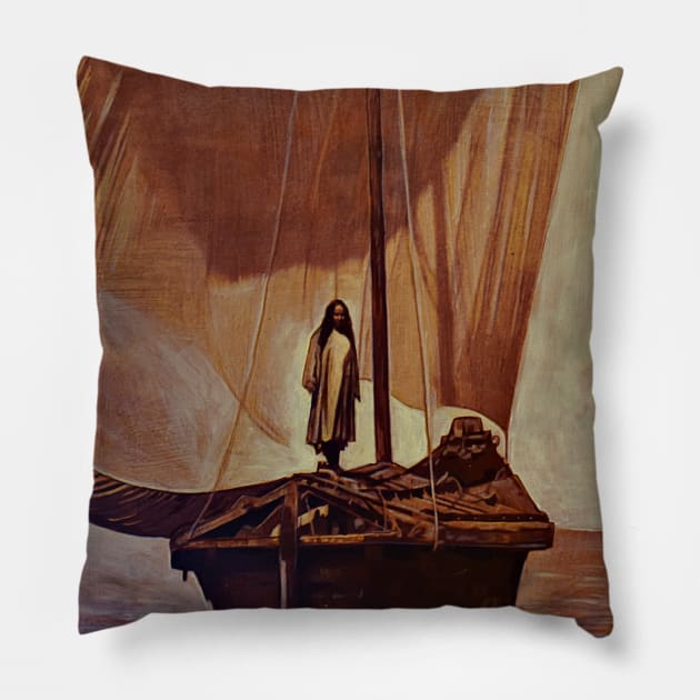 God's Boatman Pillow by Raybomusic01