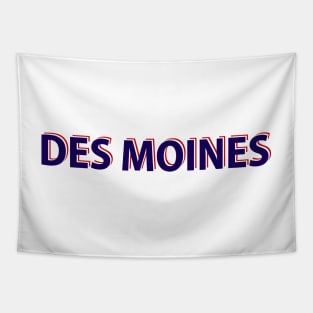 Des Moines Text Tapestry