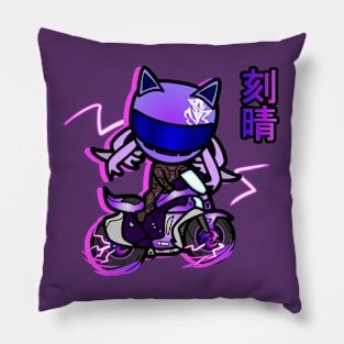 driving thunder keqing | (fan-art by smoomaru) Pillow