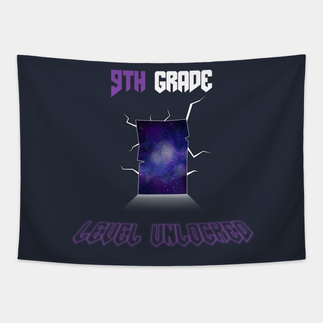 9th grade level unlocked Back To School 2023 Tapestry by OBO market