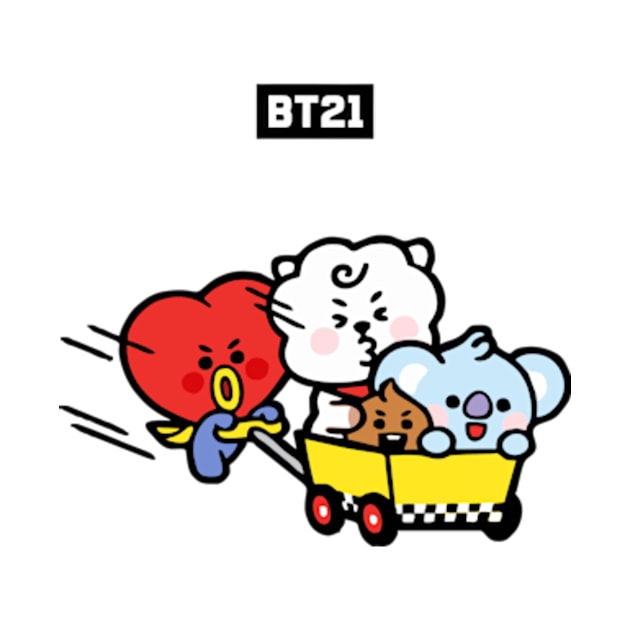 bt21 bts exclusive design 15 by Typography Dose