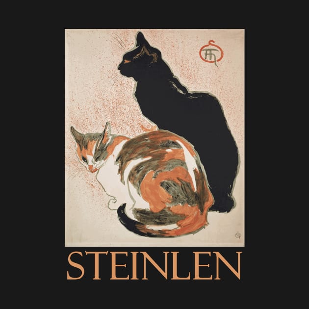 Two Cats by Théophile Steinlen by Naves