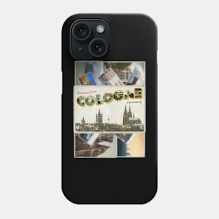 Greetings from Cologne in Germany vintage style retro souvenir Phone Case