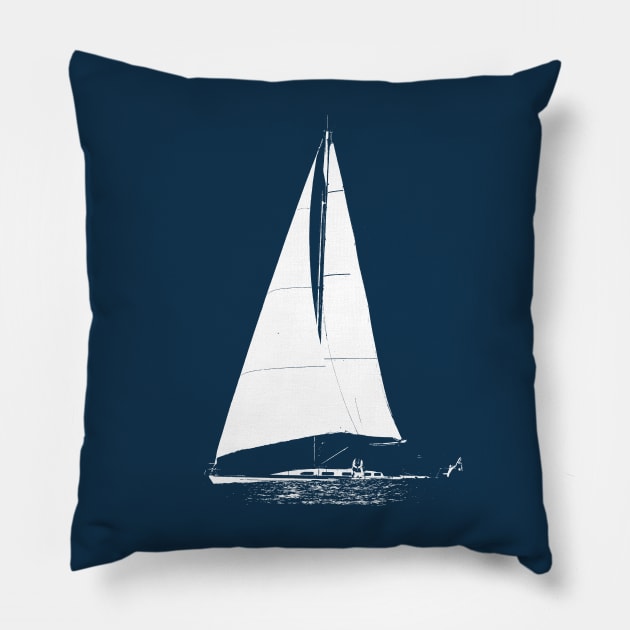Sailboat Pillow by AKdesign