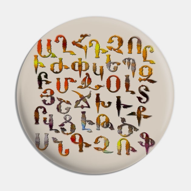 Armenian Fancy Alphabet V2 Pin by Peter Awax