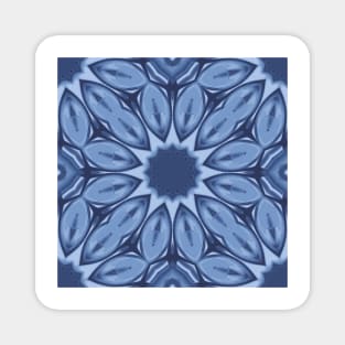 classic blue leaf pattern Magnet