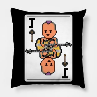 Pixelrockstars Jack of Spades Playing Card Pillow