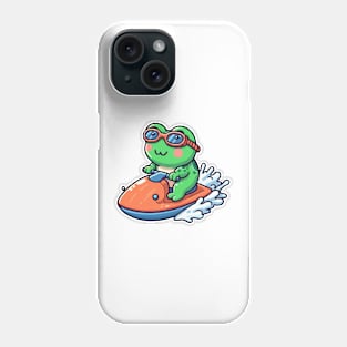 cute frog Jetskiing Phone Case