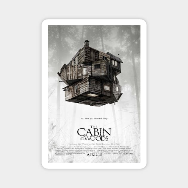 The Cabin in the Woods Movie Poster Magnet by petersarkozi82@gmail.com