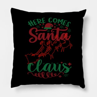 Santa Sleigh Xmas Pillow