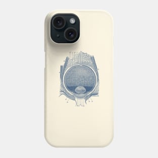 Unlabeled Eye Anatomy Diagram - Vintage Anatomy Phone Case