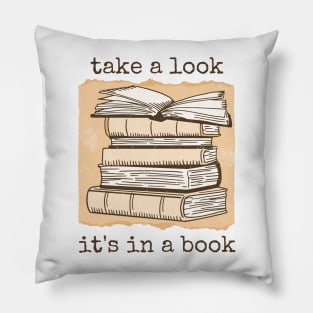 Take a Look, it's In a Book Pillow