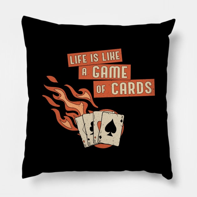 Cards Card Playing Day Poker Casino Gift Pillow by T-Shirt.CONCEPTS
