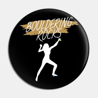 Bouldering rocks women Pin