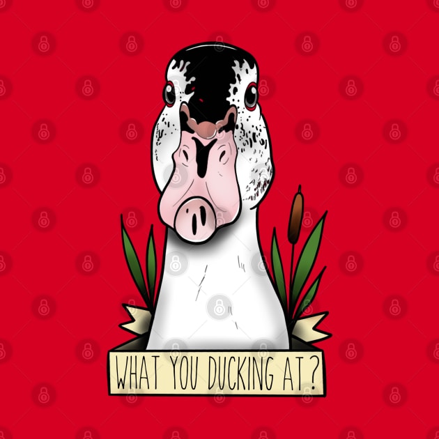 What you ducking at? by Jurassic Ink