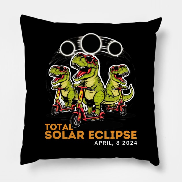 COOL ELECTRIC BIKES T REX ECLIPSE Pillow by Lolane