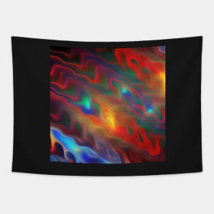 Glowing waves Tapestry