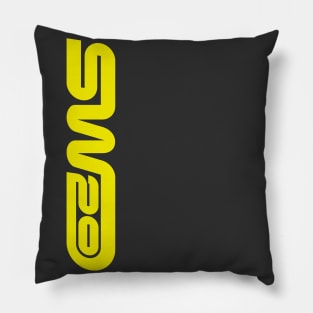 SW20: the Phoenix Soars Again (solar yellow) Pillow