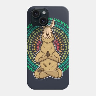 Llama Meditate Yoga Spiritual Zen Phone Case