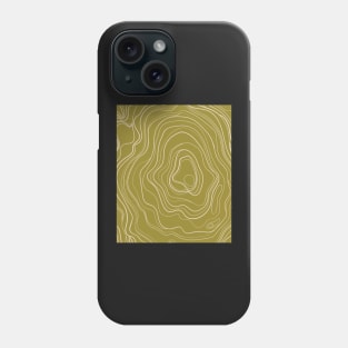 Green Abstract Topography  Aesthetic  Pattern Phone Case