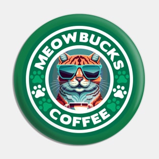 MeowBucks Coffee Pin