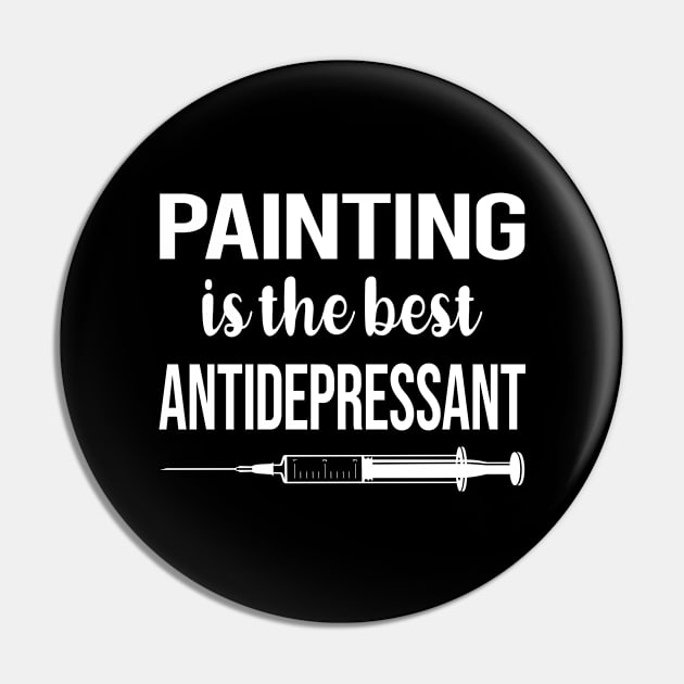 Antidepressant Painting Pin by symptomovertake