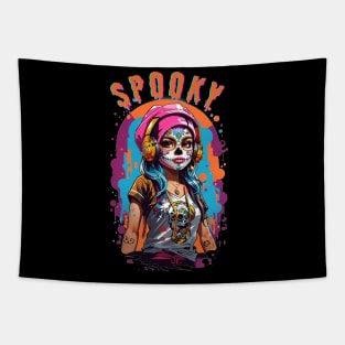 spooky girl Tapestry