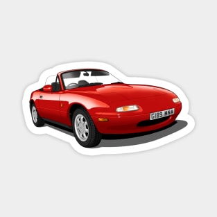 1990 Mazda MX5 in red Magnet