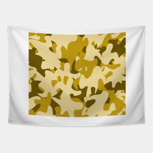 army camouflage yellow Tapestry