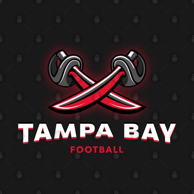 Tampa Bay buccaneers football by BVHstudio