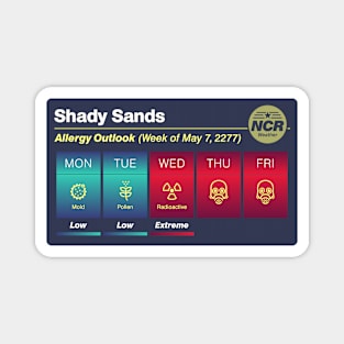 Shady Sands Allergy Outlook Magnet