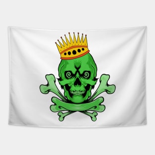 Green Skull Queen Tapestry