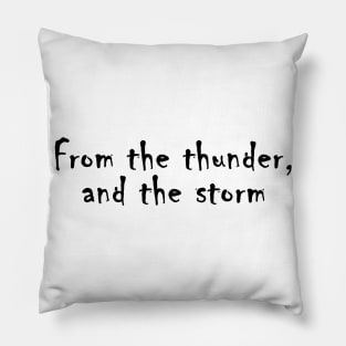 Thunder and storm Pillow