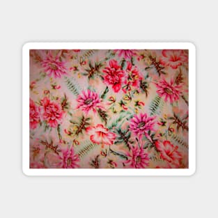 pink,blush,tropical flowers  House of Harlequin Magnet