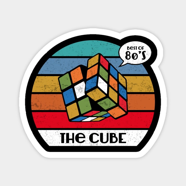 Best of 80s Rubik's Cube Magnet by TEEWEB